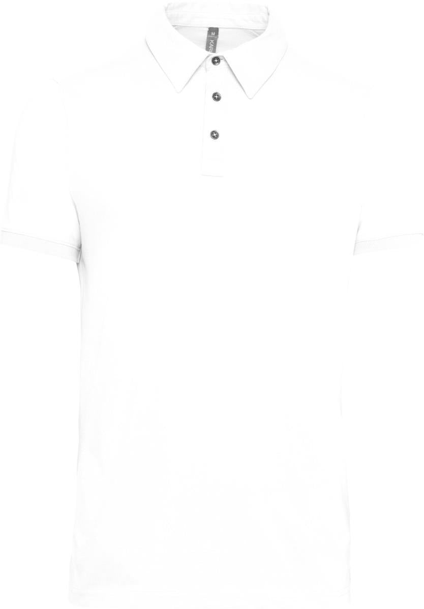 Men's short-sleeved jersey polo shirt