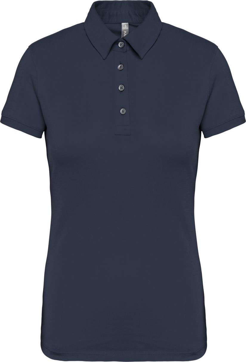 Damespoloshirt van jersey met korte mouwen