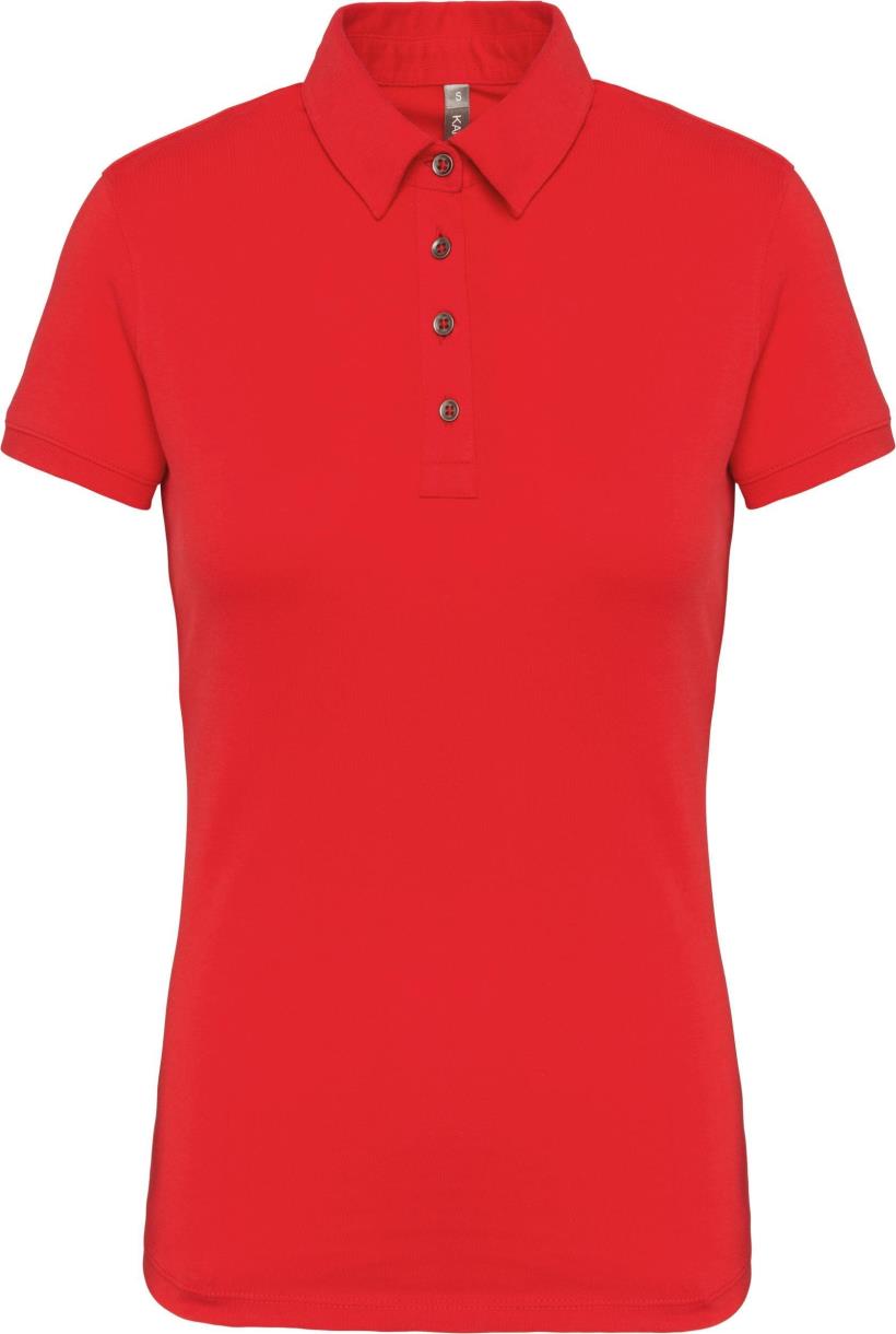 Damespoloshirt van jersey met korte mouwen