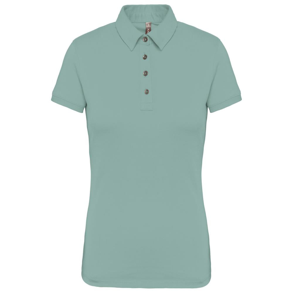 Damespoloshirt van jersey met korte mouwen