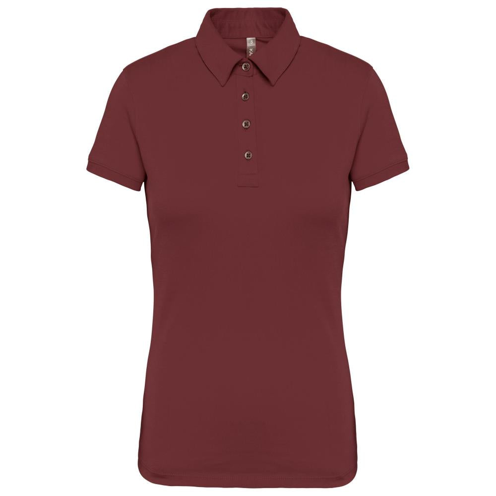 Damespoloshirt van jersey met korte mouwen