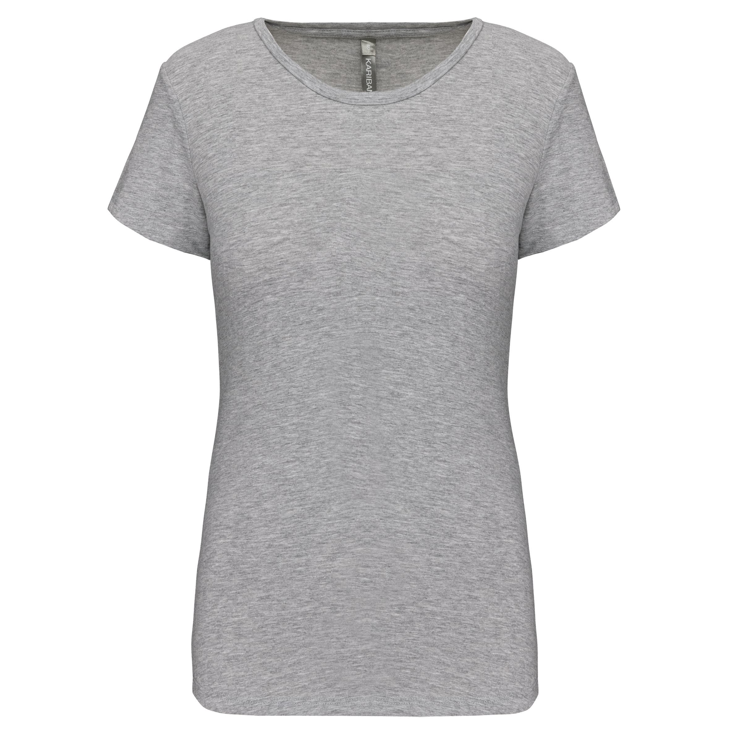 T-shirt met ronde hals en korte mouwen voor dames