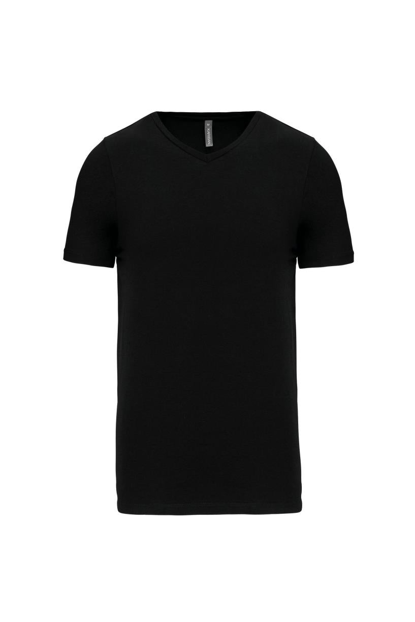 T-shirt met korte mouwen en V-hals