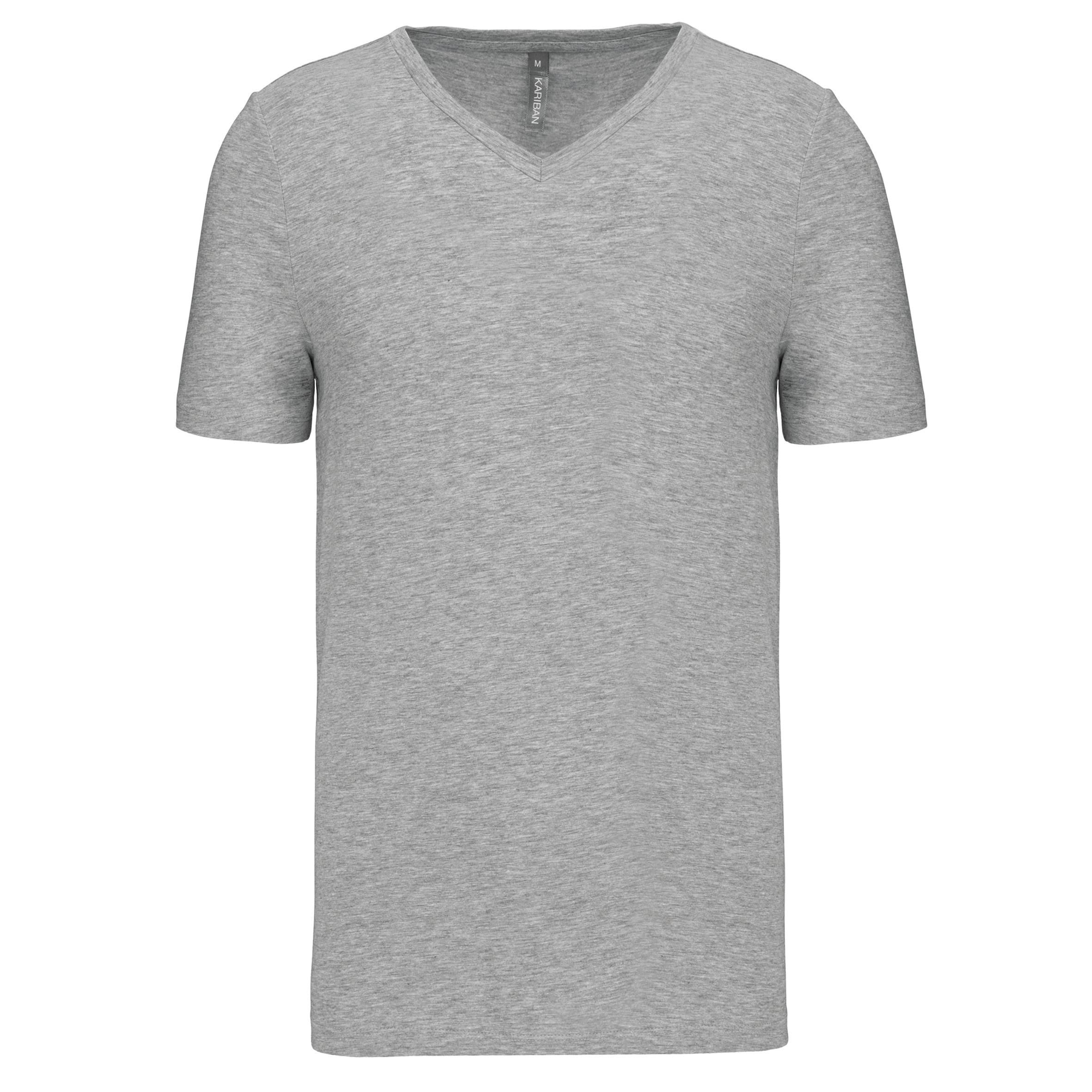 T-shirt met korte mouwen en V-hals
