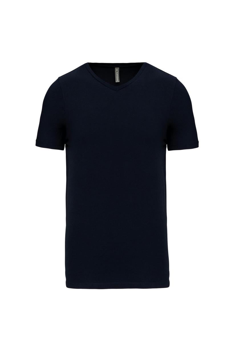 T-shirt met korte mouwen en V-hals