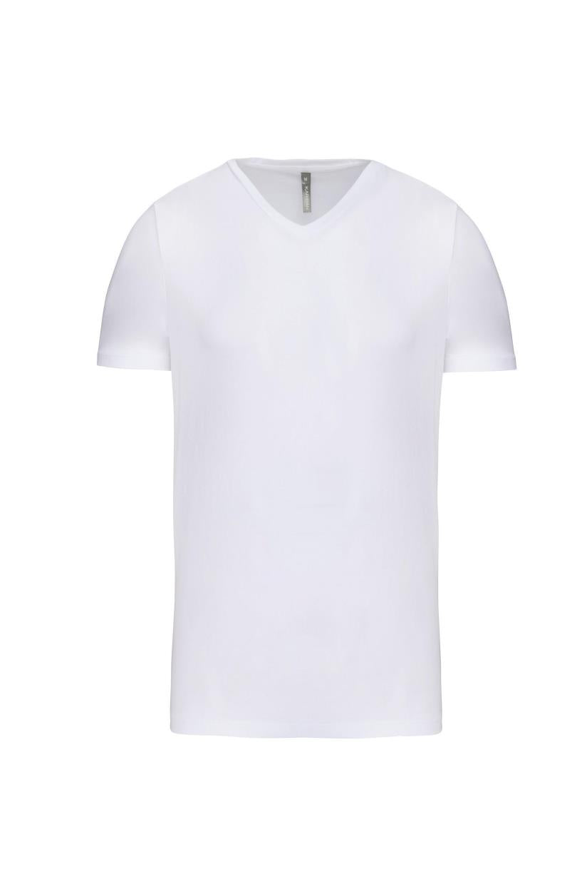 T-shirt met korte mouwen en V-hals