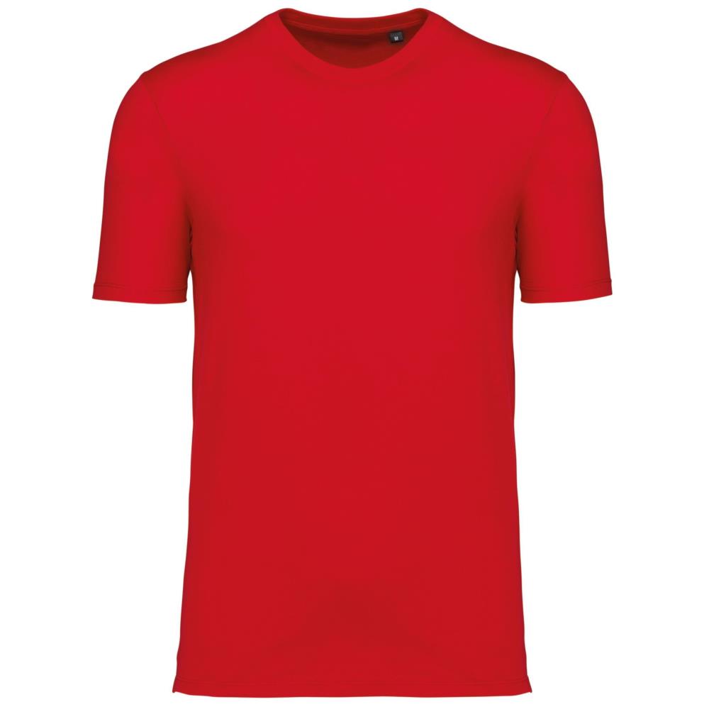 T-shirt ronde hals met korte mouwen uniseks