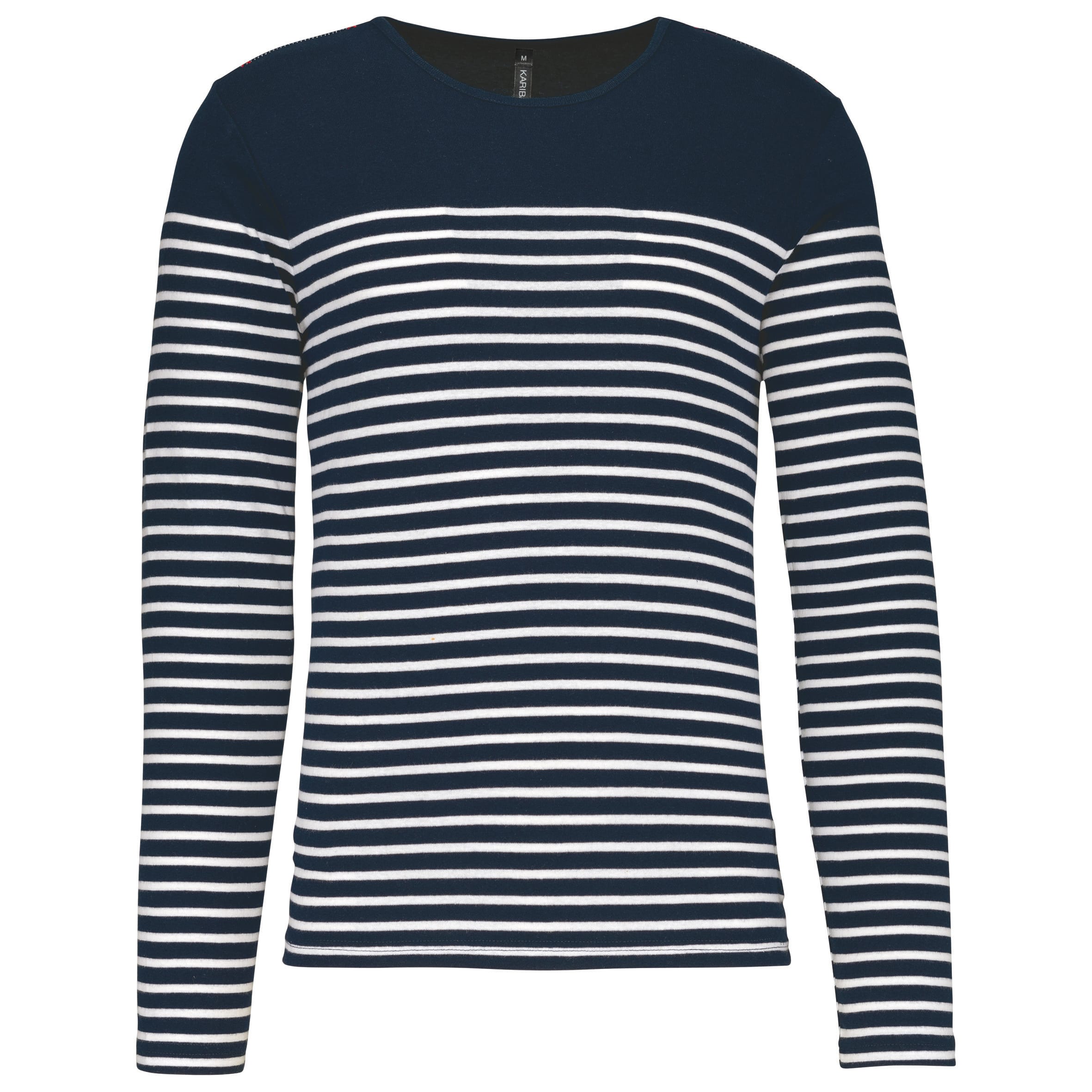 Striped men's long-sleeve t-shirt