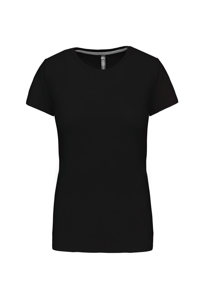 Dames T-shirt met ronde hals en korte mouwen