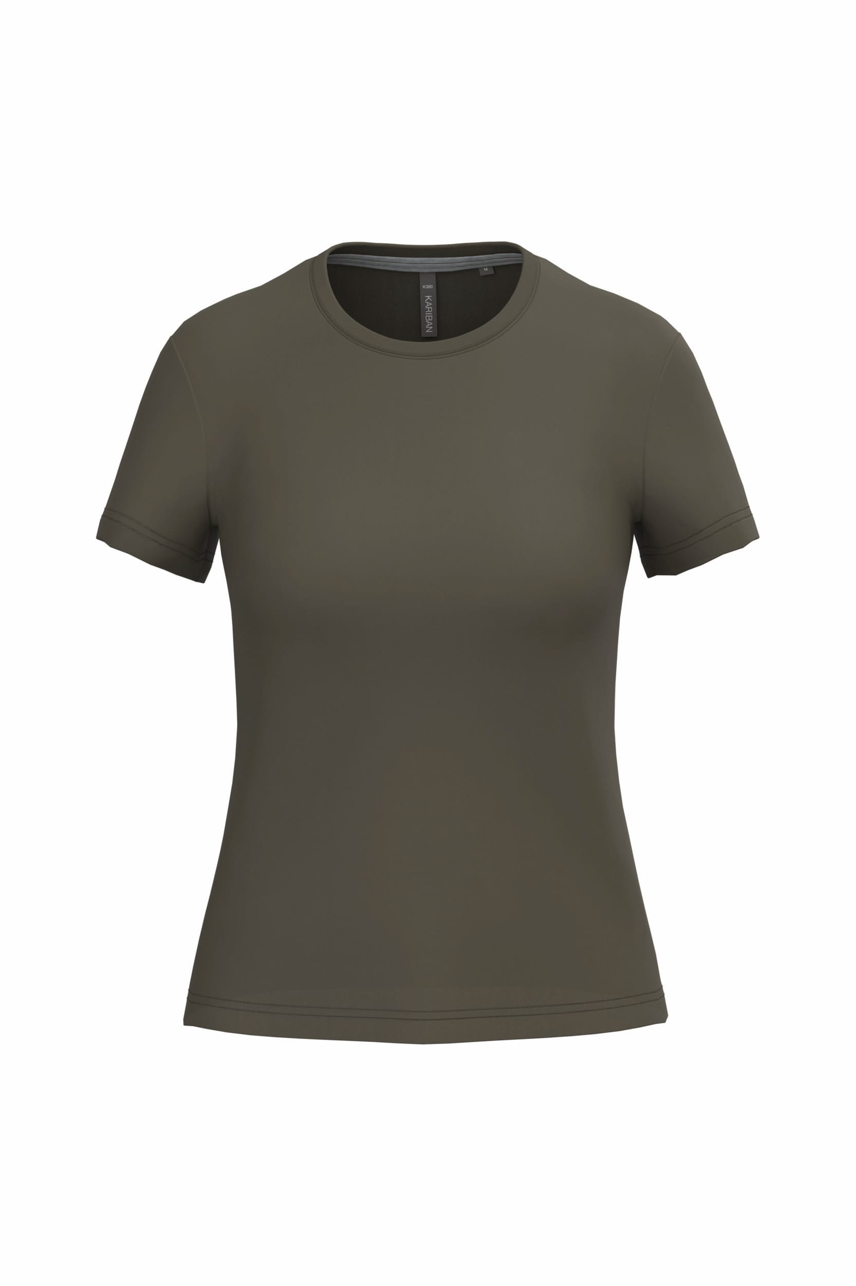 Dames T-shirt met ronde hals en korte mouwen