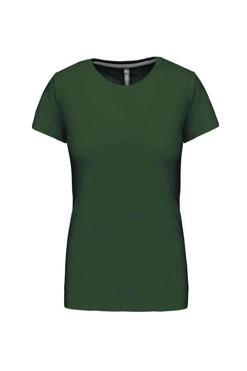 Dames T-shirt met ronde hals en korte mouwen