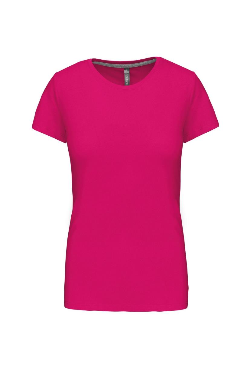 Dames T-shirt met ronde hals en korte mouwen
