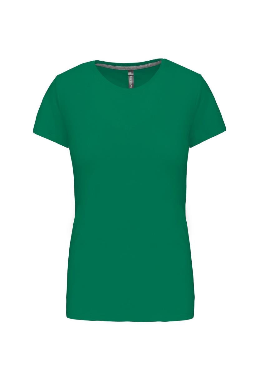 Dames T-shirt met ronde hals en korte mouwen