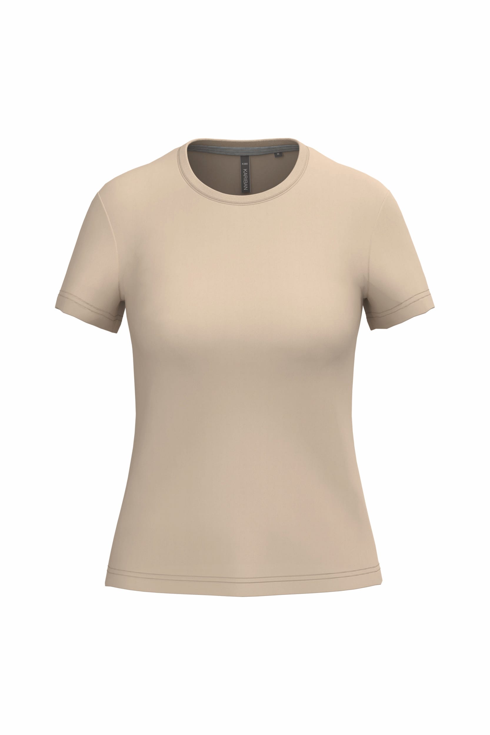 Dames T-shirt met ronde hals en korte mouwen