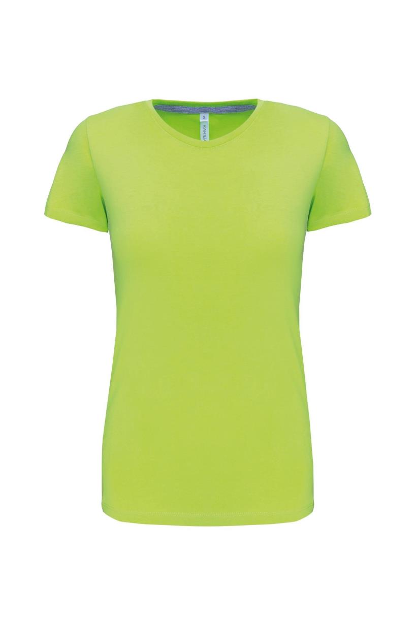 Dames T-shirt met ronde hals en korte mouwen