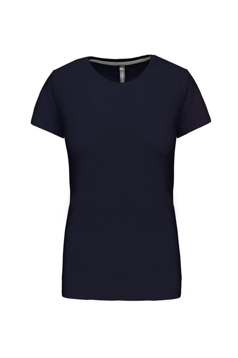Dames T-shirt met ronde hals en korte mouwen