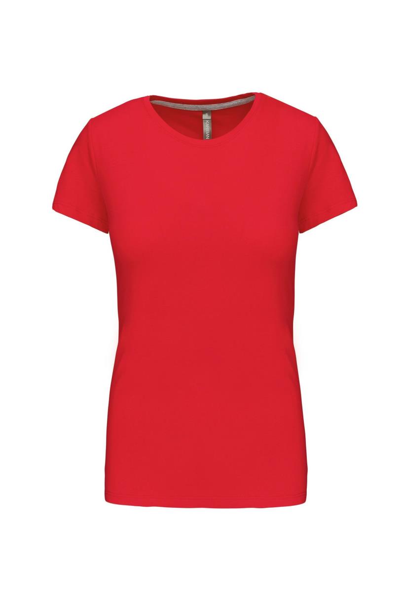 Dames T-shirt met ronde hals en korte mouwen