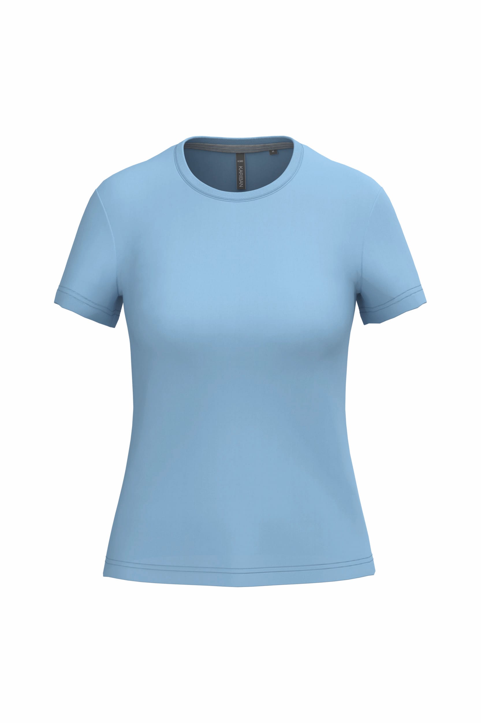 Dames T-shirt met ronde hals en korte mouwen