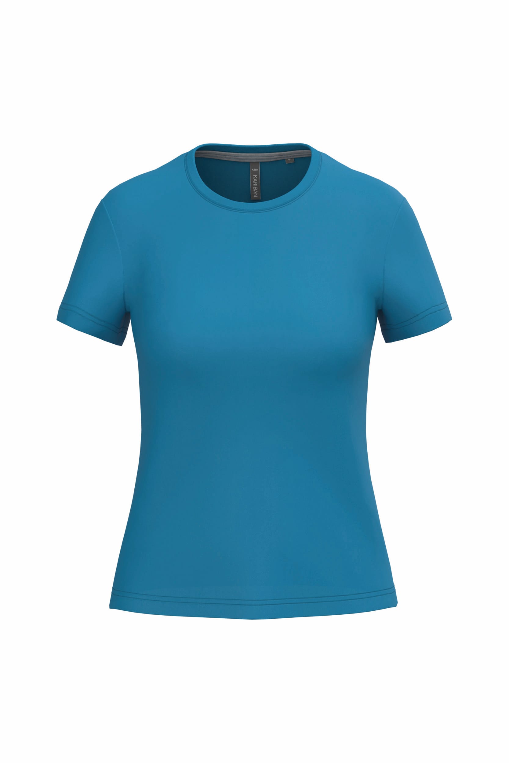 Dames T-shirt met ronde hals en korte mouwen