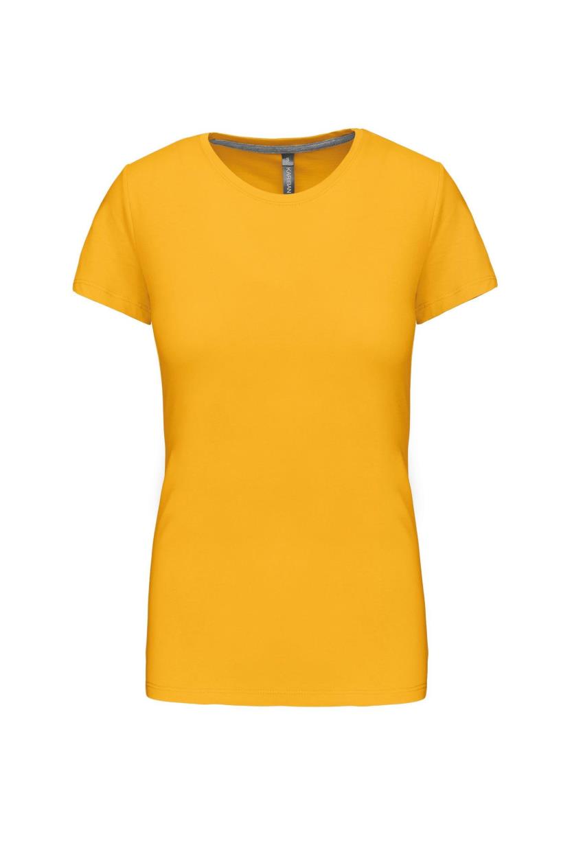 Dames T-shirt met ronde hals en korte mouwen