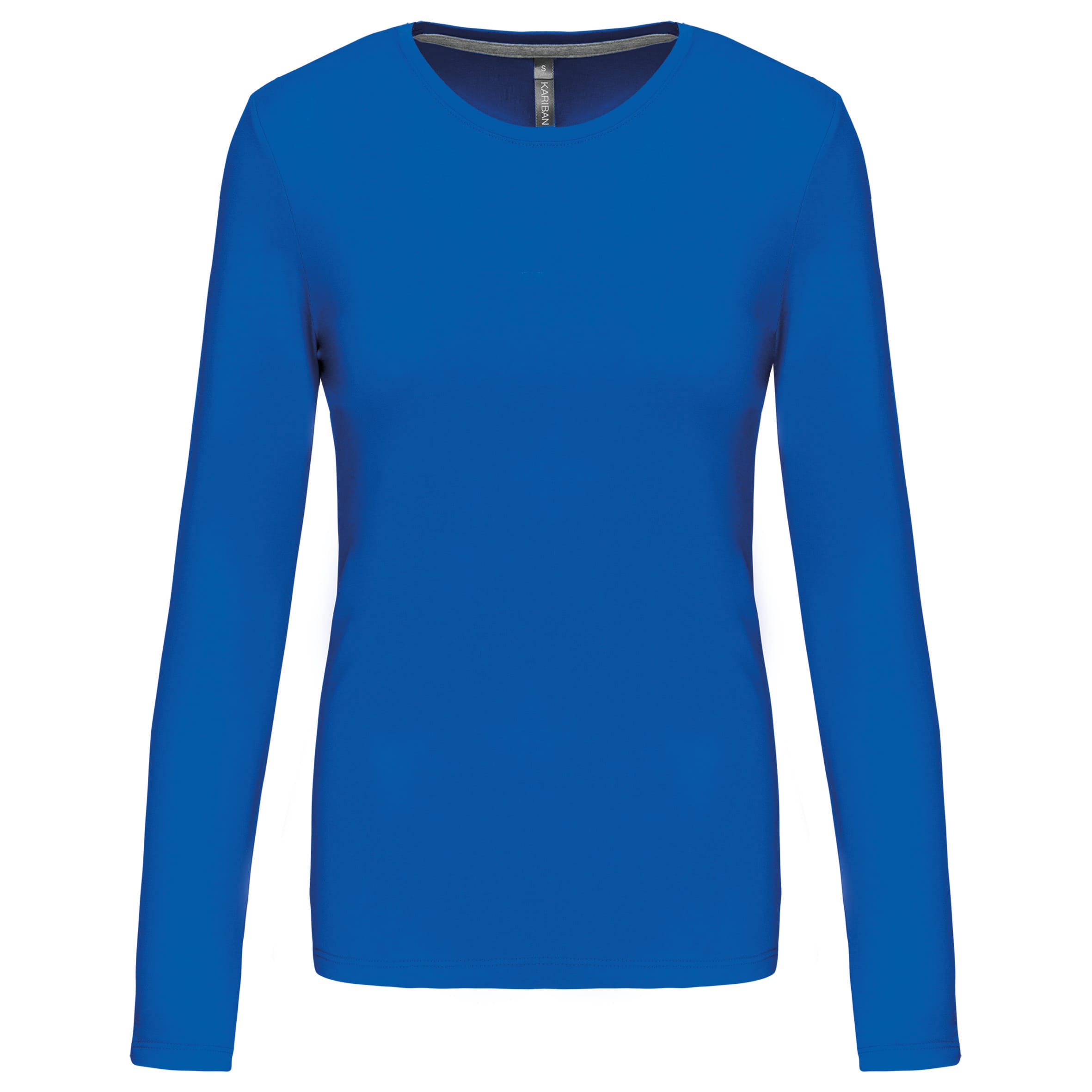 Dames T-shirt met ronde hals en lange mouwen