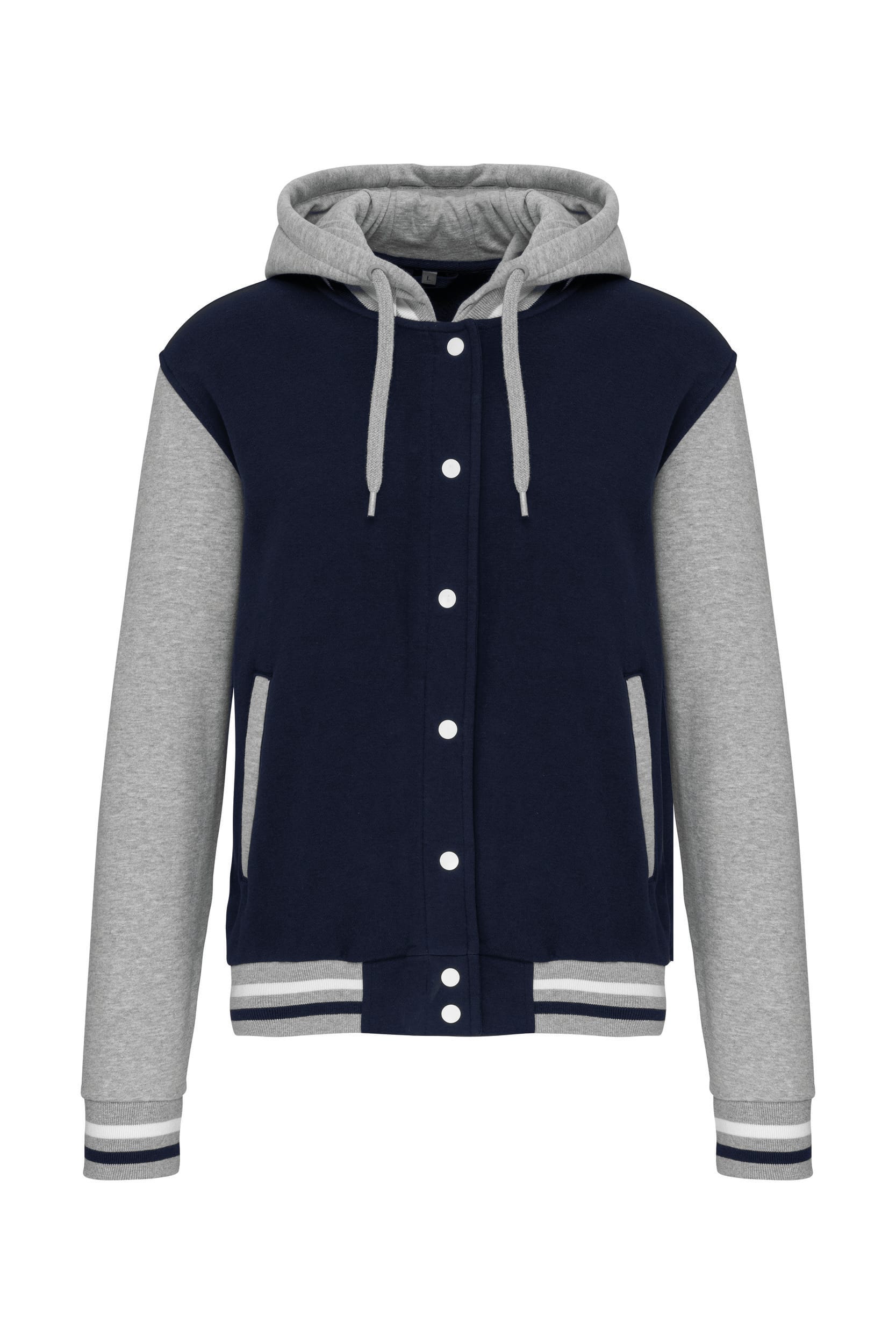 College jacket met capuchon unisex