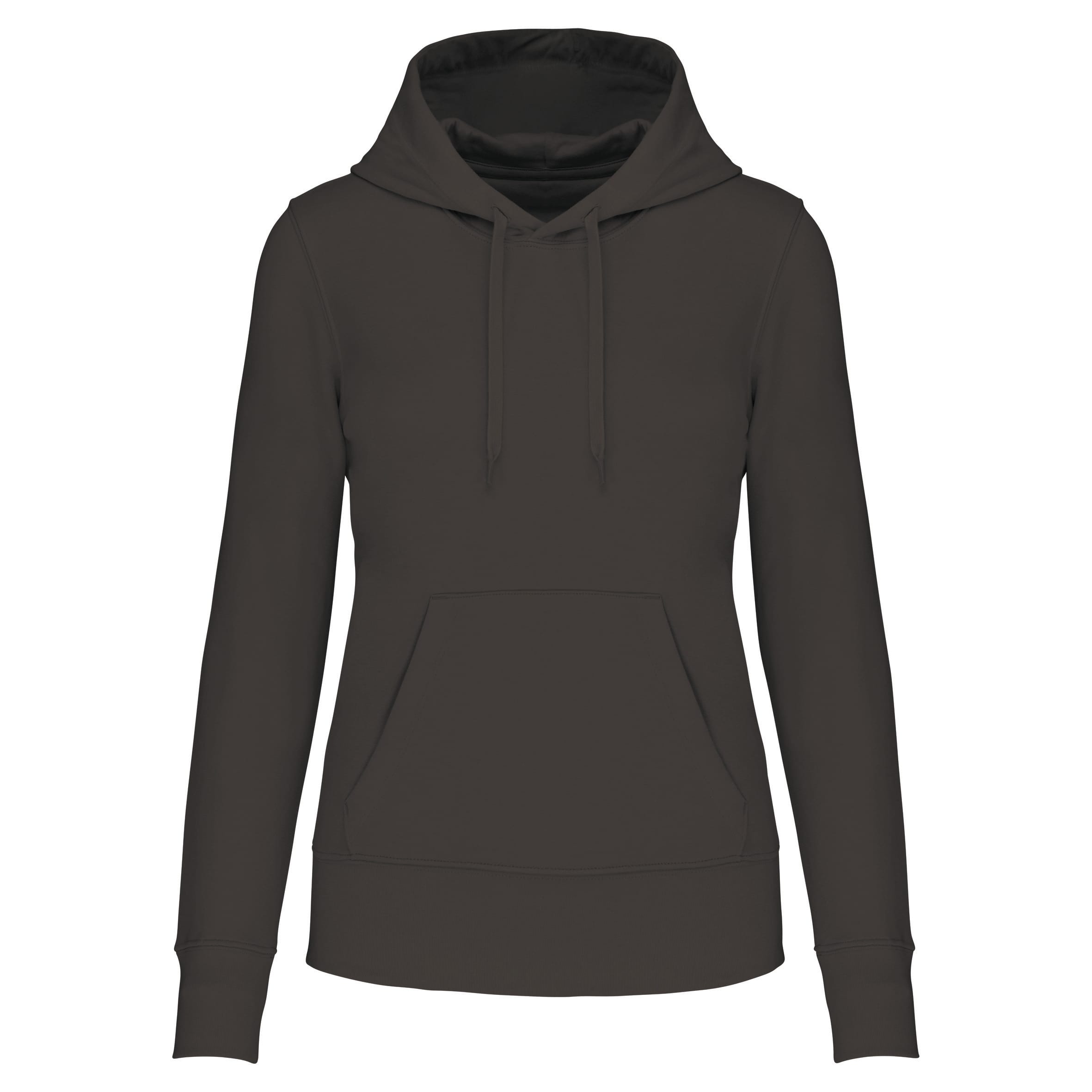 Ecologische damessweater met capuchon