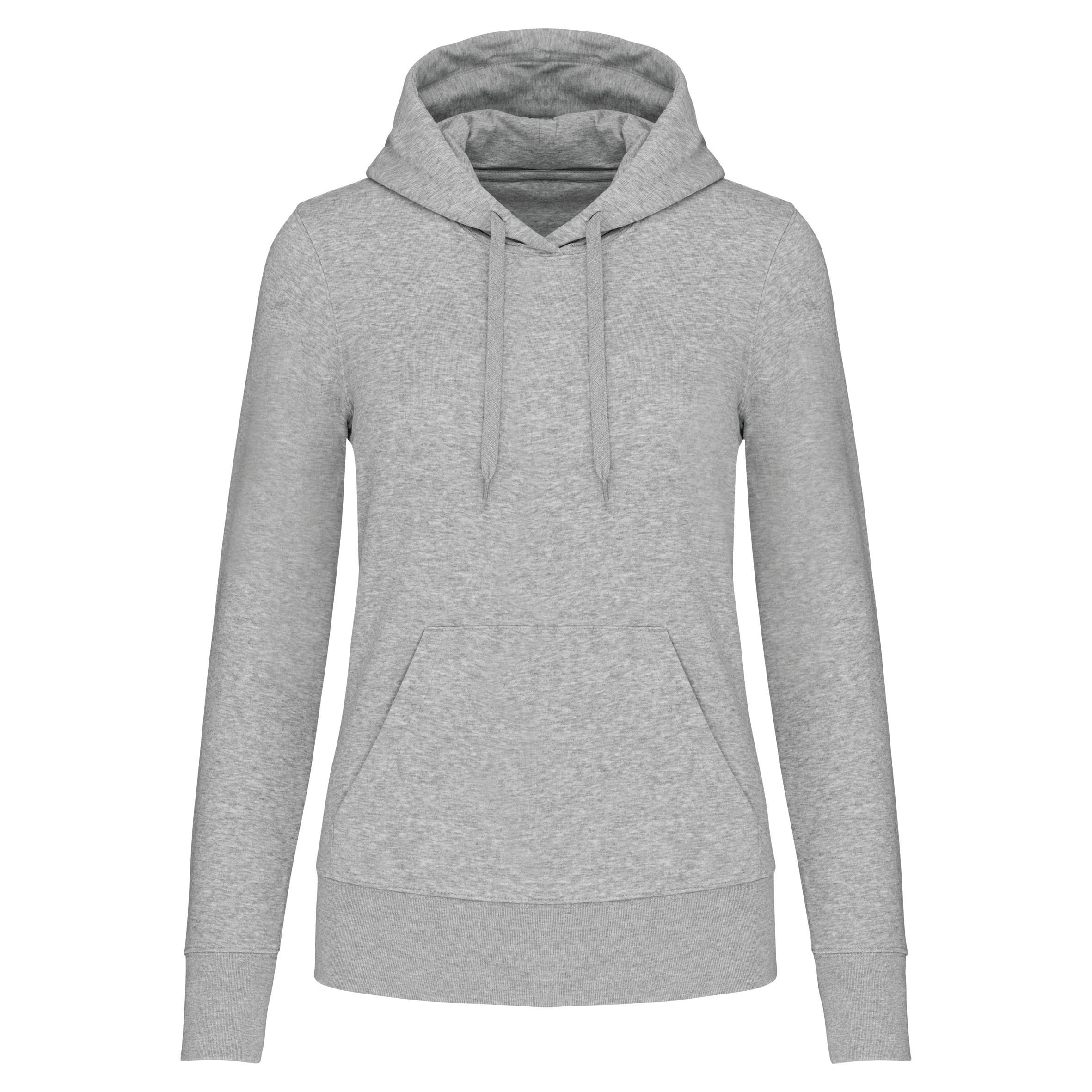 Ecologische damessweater met capuchon
