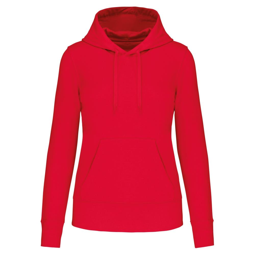 Ecologische damessweater met capuchon