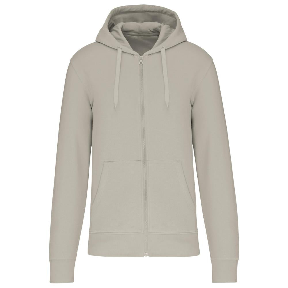 Men's ecological zip-up hoodie