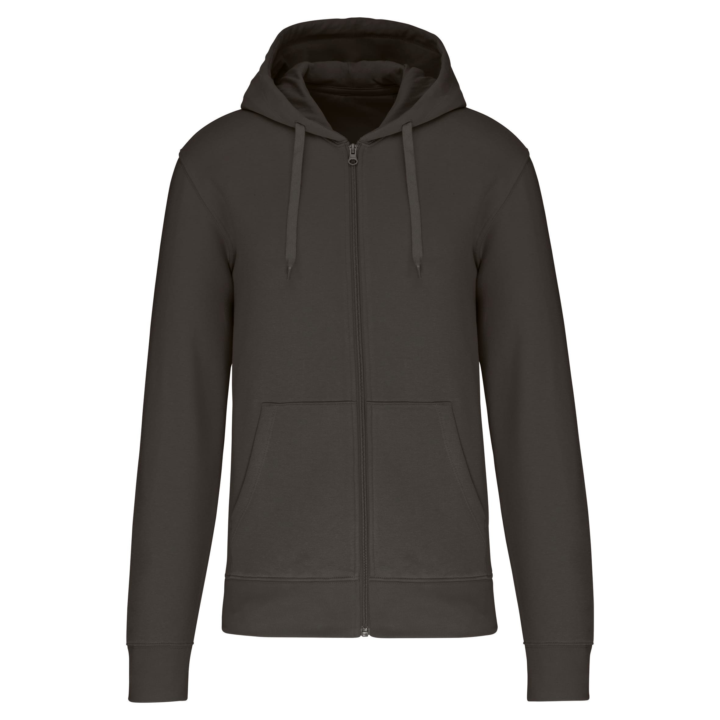 Men's ecological zip-up hoodie