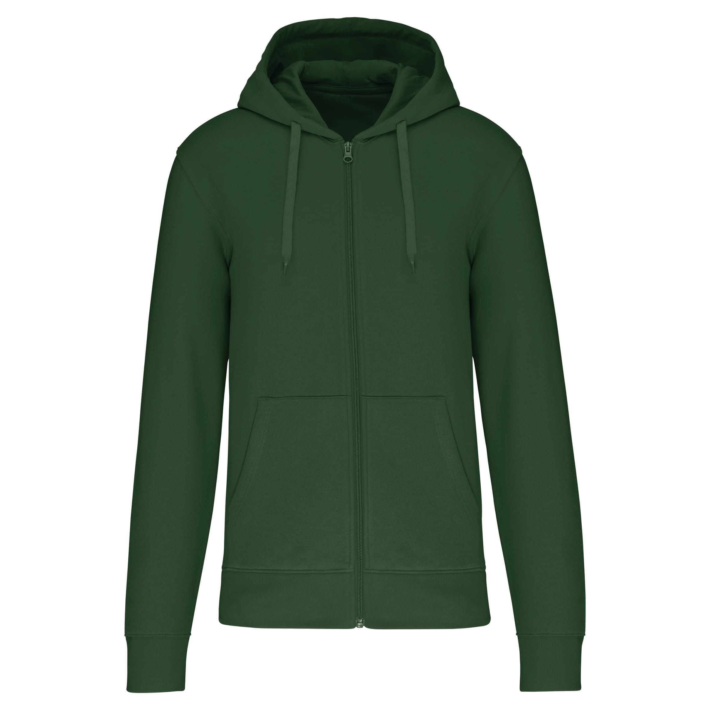 Men's ecological zip-up hoodie