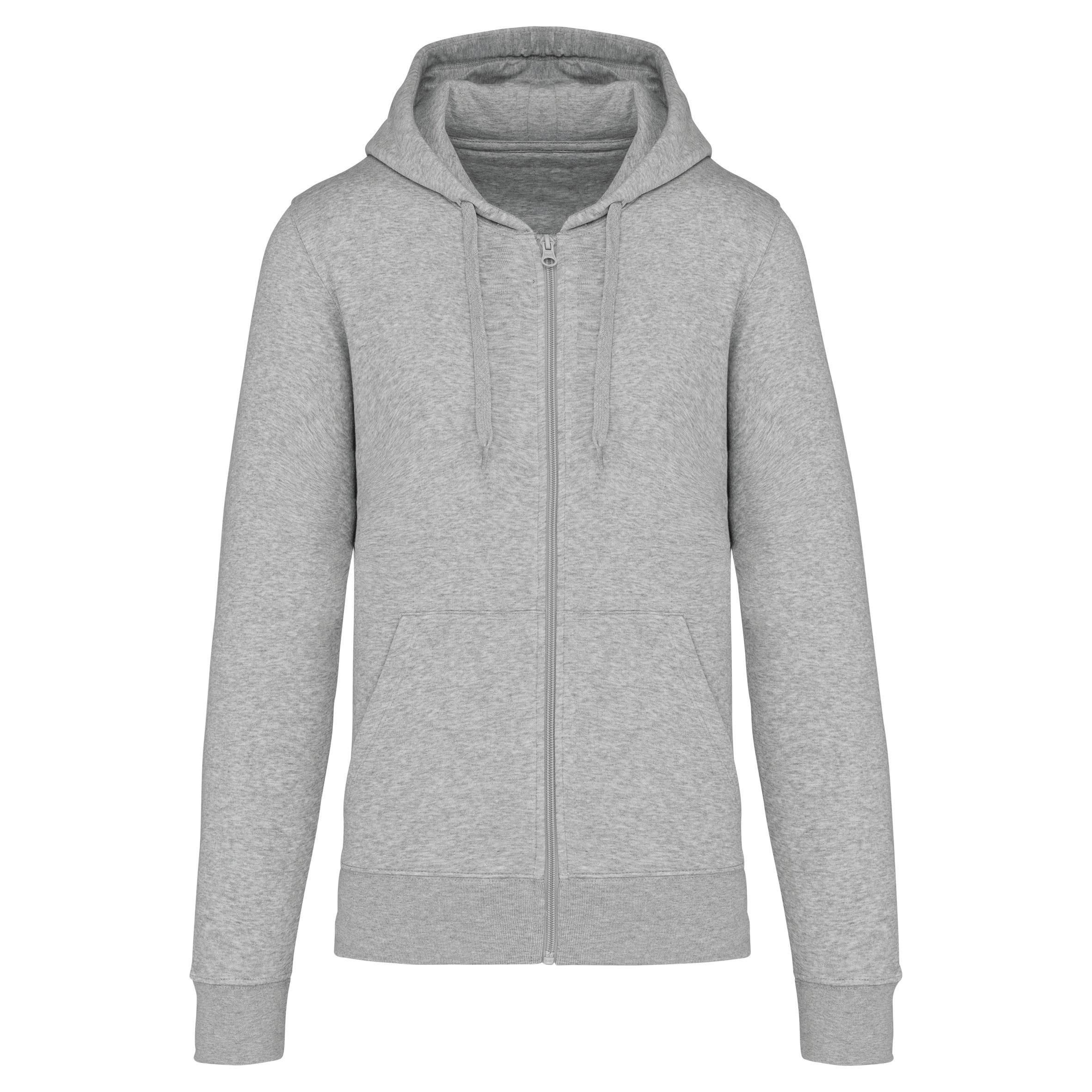 Men's ecological zip-up hoodie