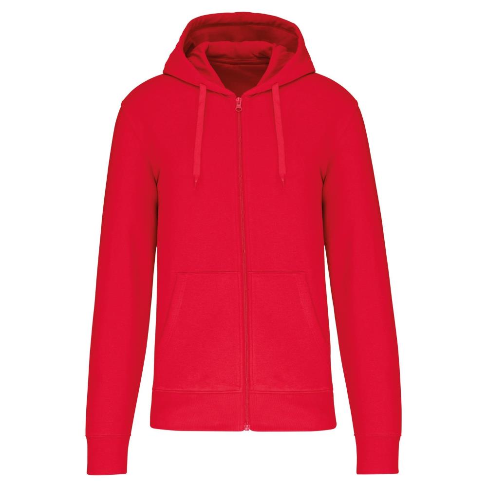 Men's ecological zip-up hoodie