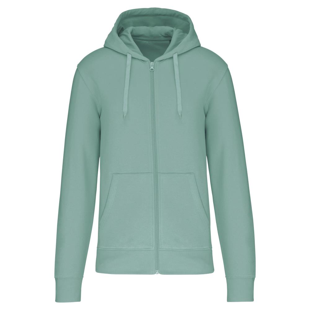 Men's ecological zip-up hoodie