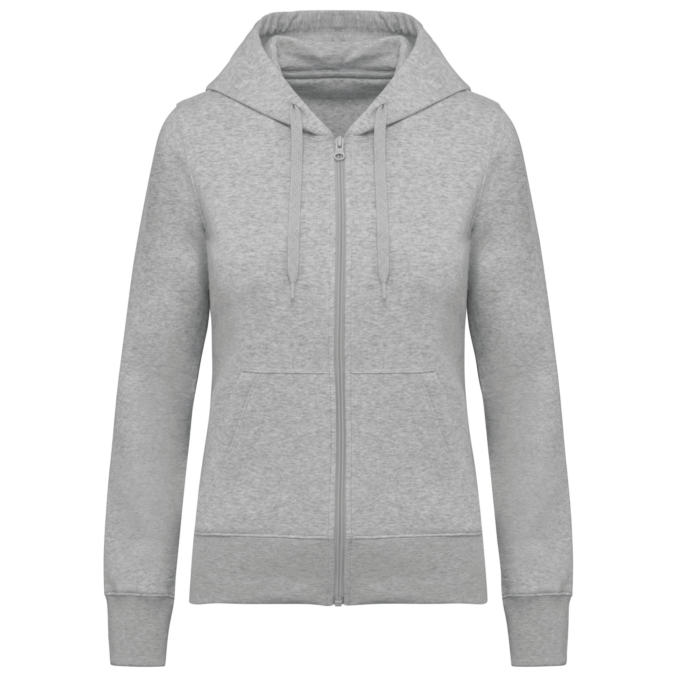 Ecologische dameshoodie met rits