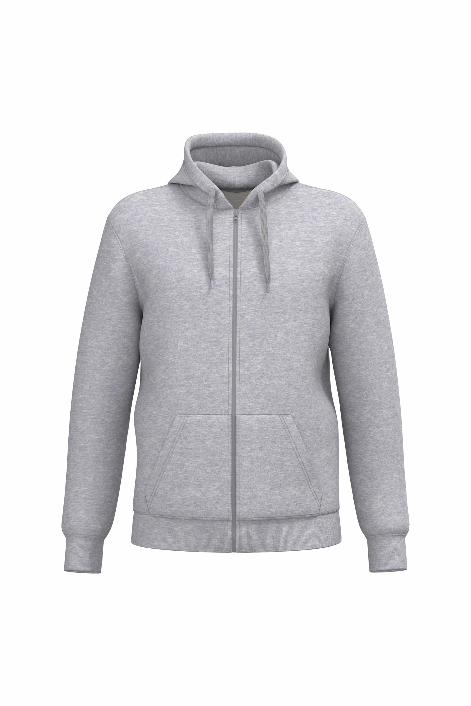 Unisex trui met rits en capuchon, gerecycled