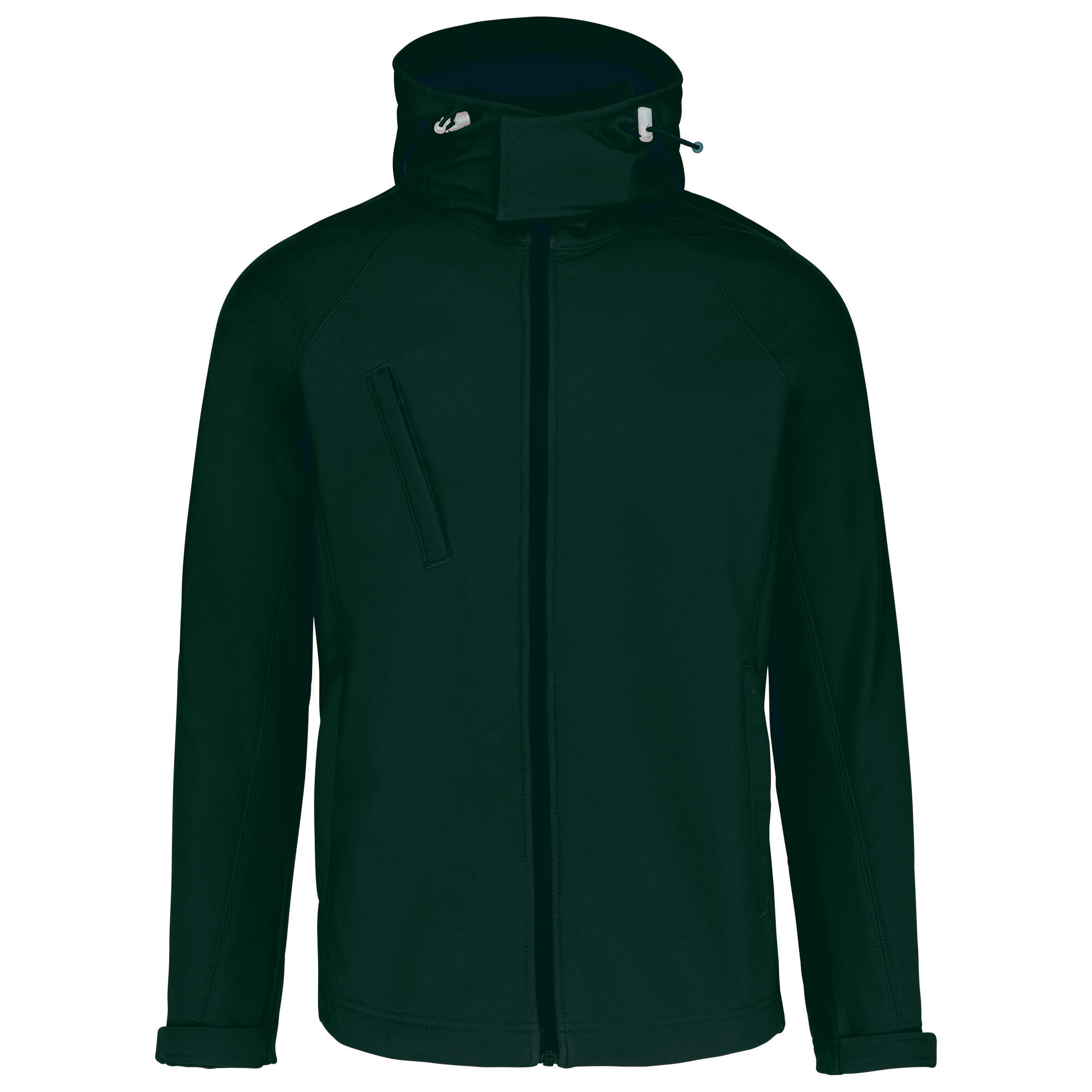 Men's softshell jacket with detachable hood