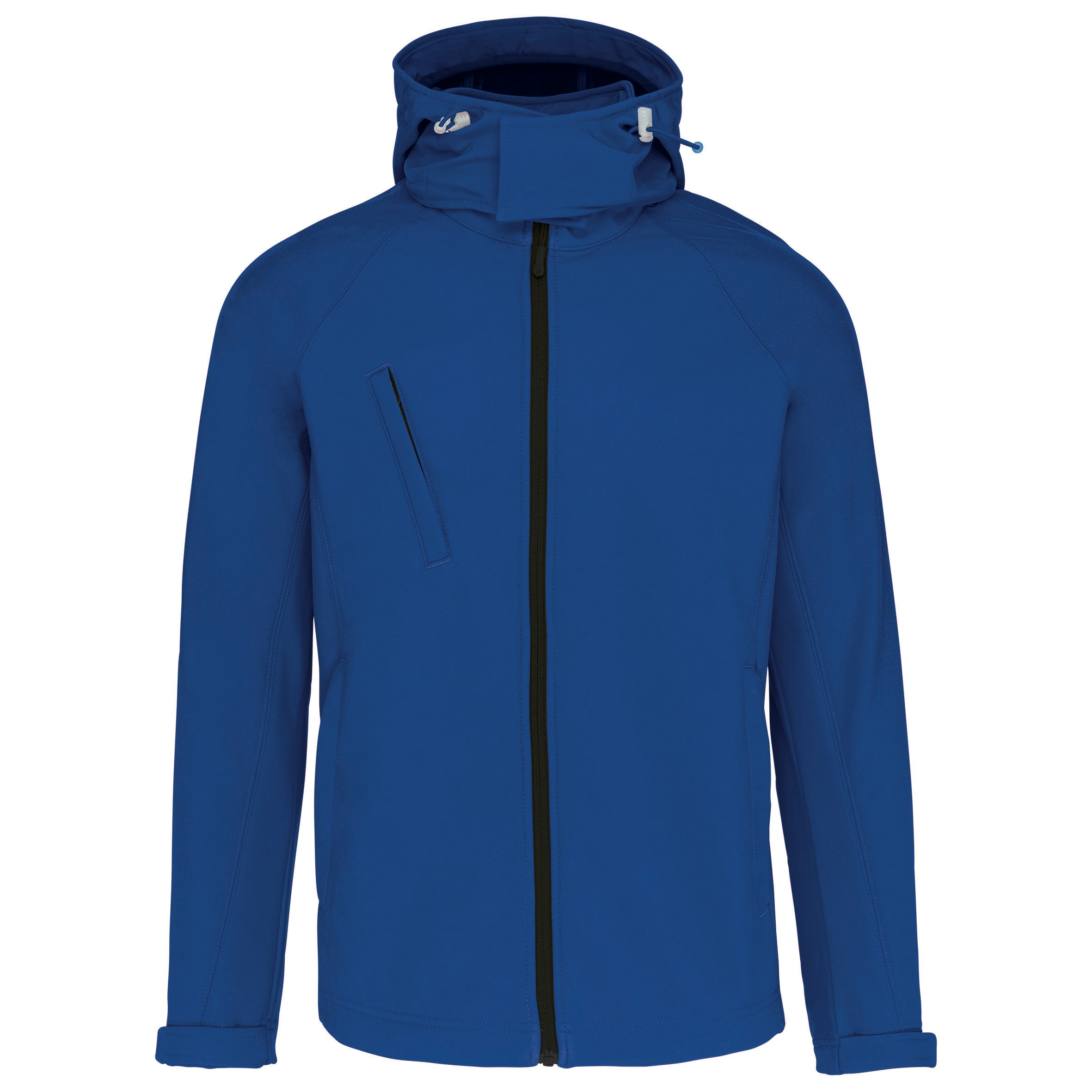 Men's softshell jacket with detachable hood
