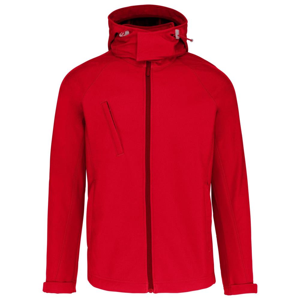 Men's softshell jacket with detachable hood