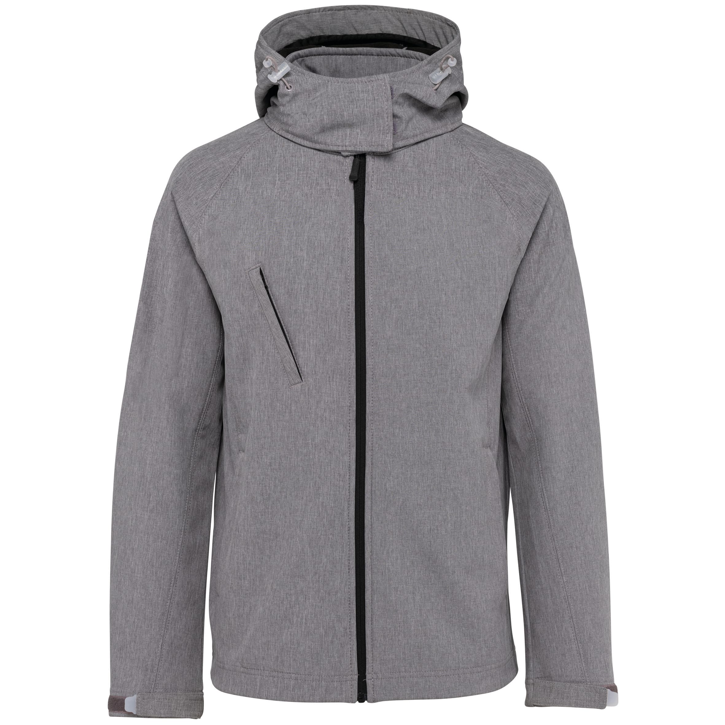 Women's softshell jacket with detachable hood