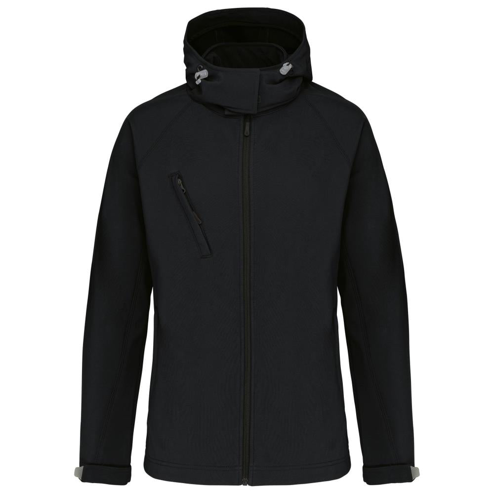 Women's softshell jacket with detachable hood