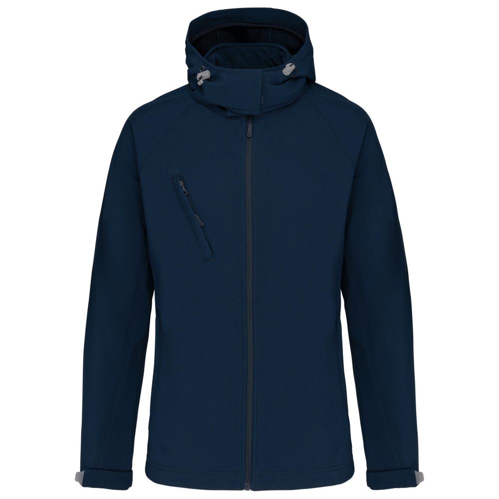 Women's softshell jacket with detachable hood