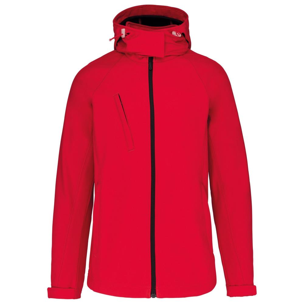 Women's softshell jacket with detachable hood