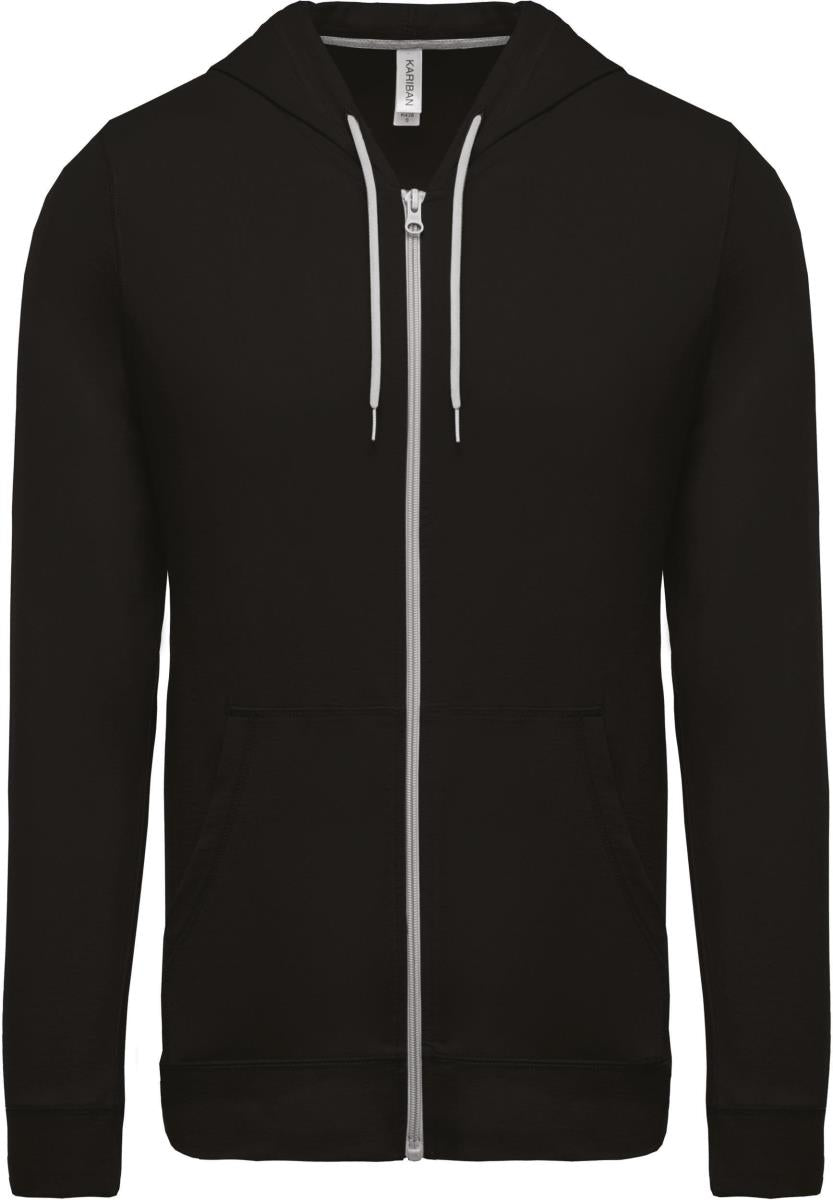 Hooded cardigan van licht katoen