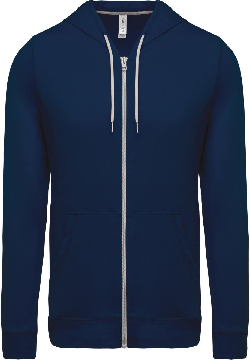 Hooded cardigan van licht katoen