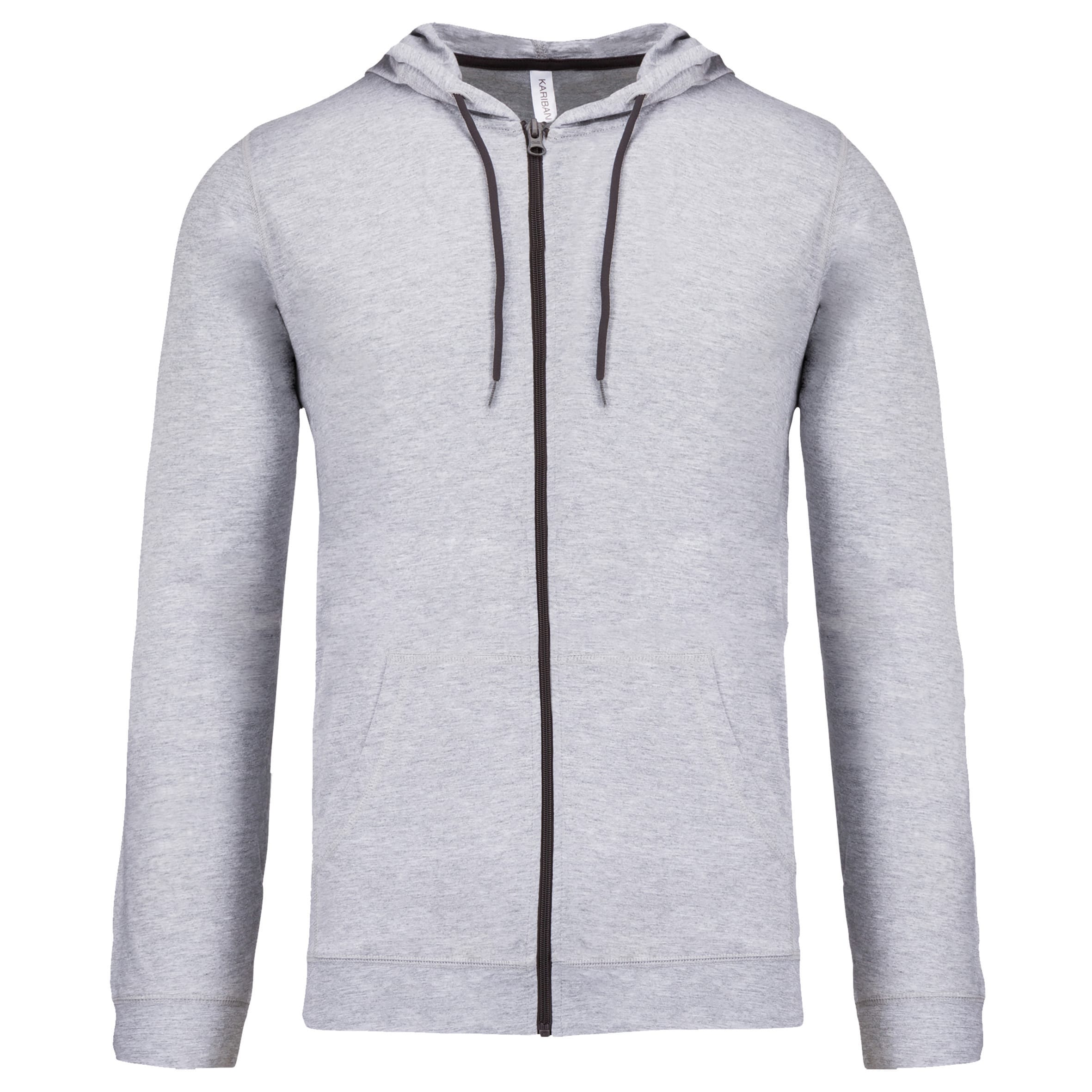 Hooded cardigan van licht katoen
