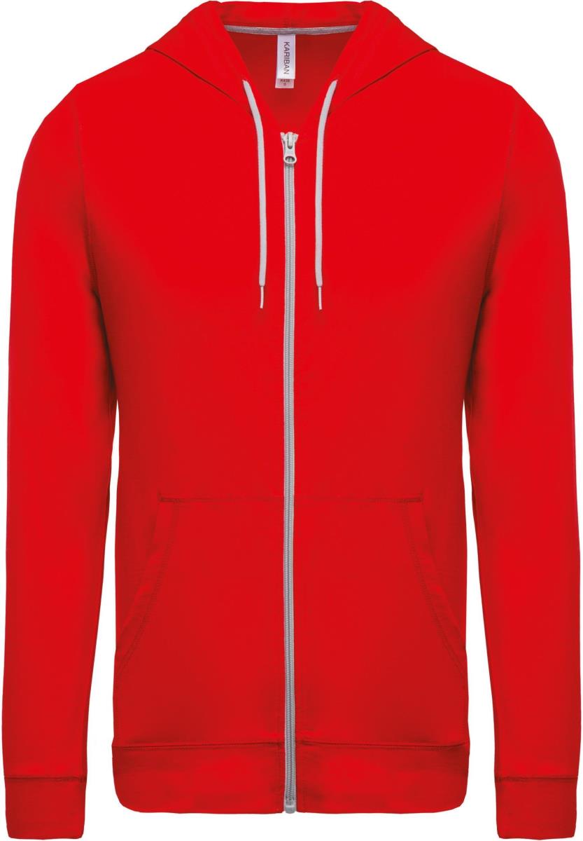 Hooded cardigan van licht katoen