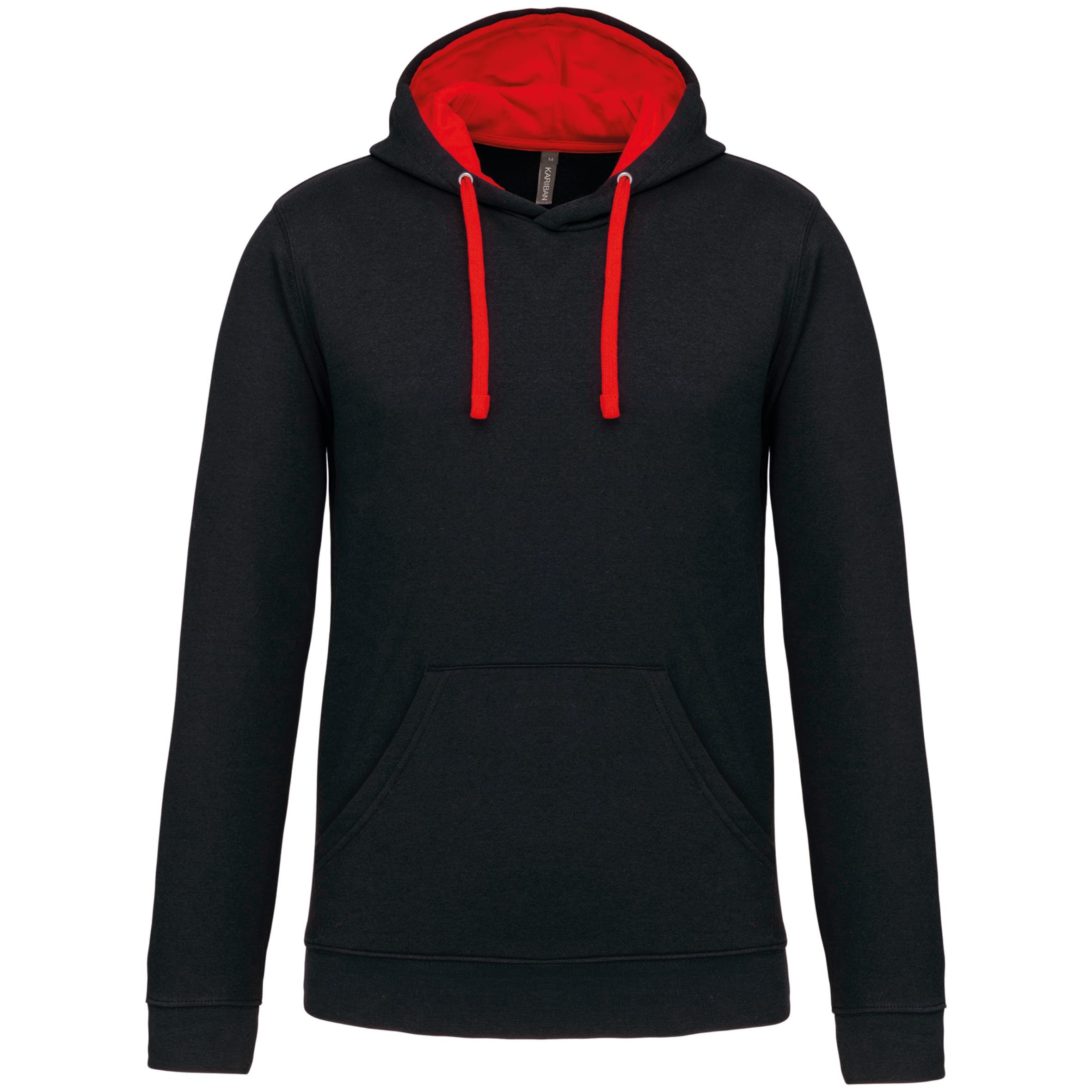 Sweater with contrasting hood