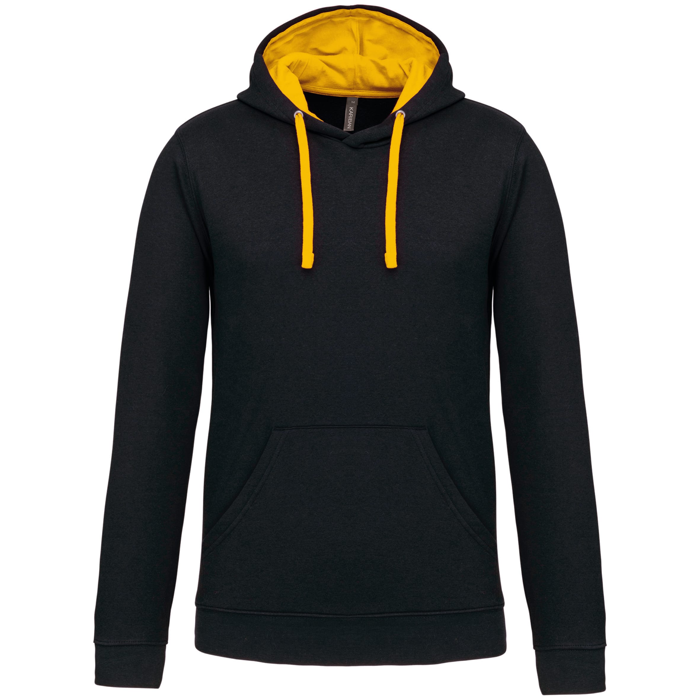 Sweater with contrasting hood
